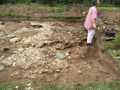 The Cobbled Courtyard on the North Hall Site