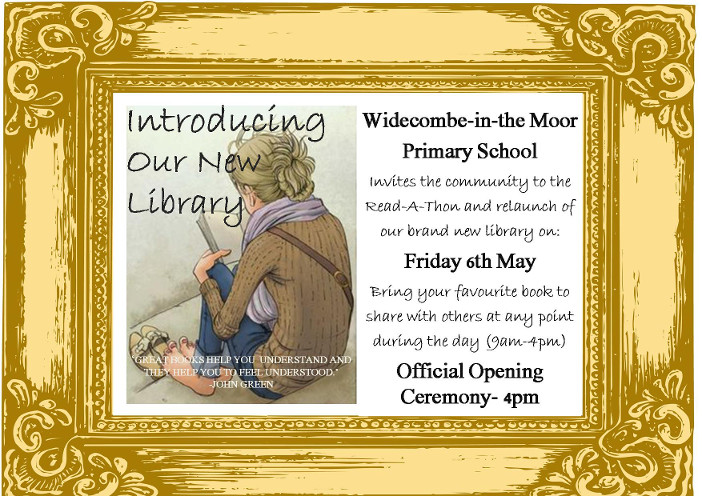 Widecombe School Library Opening May 6th 2016